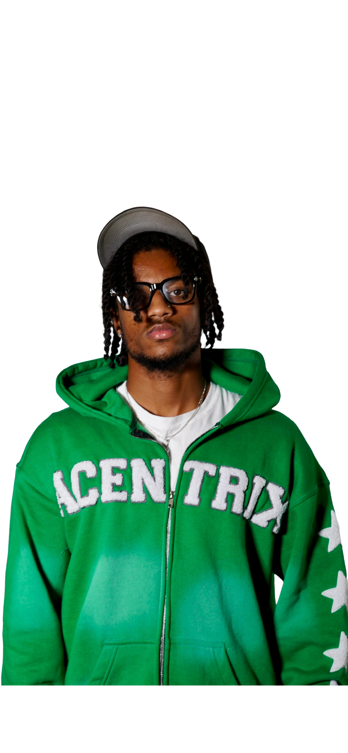 Acentrix Kelly Green zip up hoodie