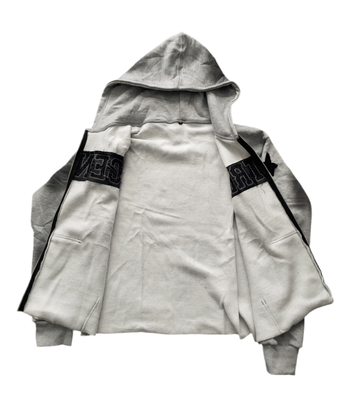 Acentrix Grey and black zip up hoodie