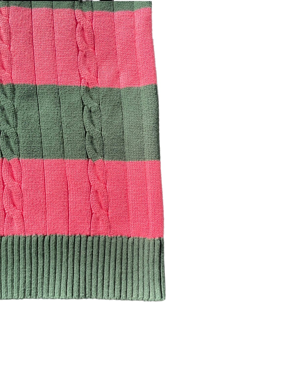 Rugby Pink and Green Knitted polo