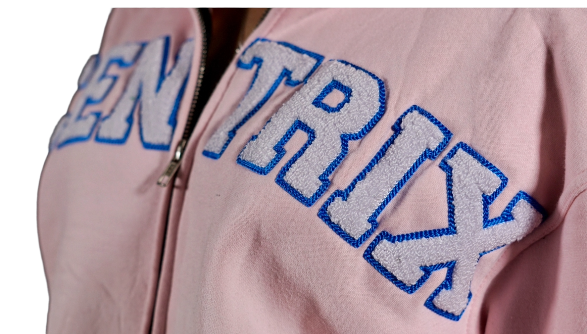 Acentrix Pink Zip up hoodie