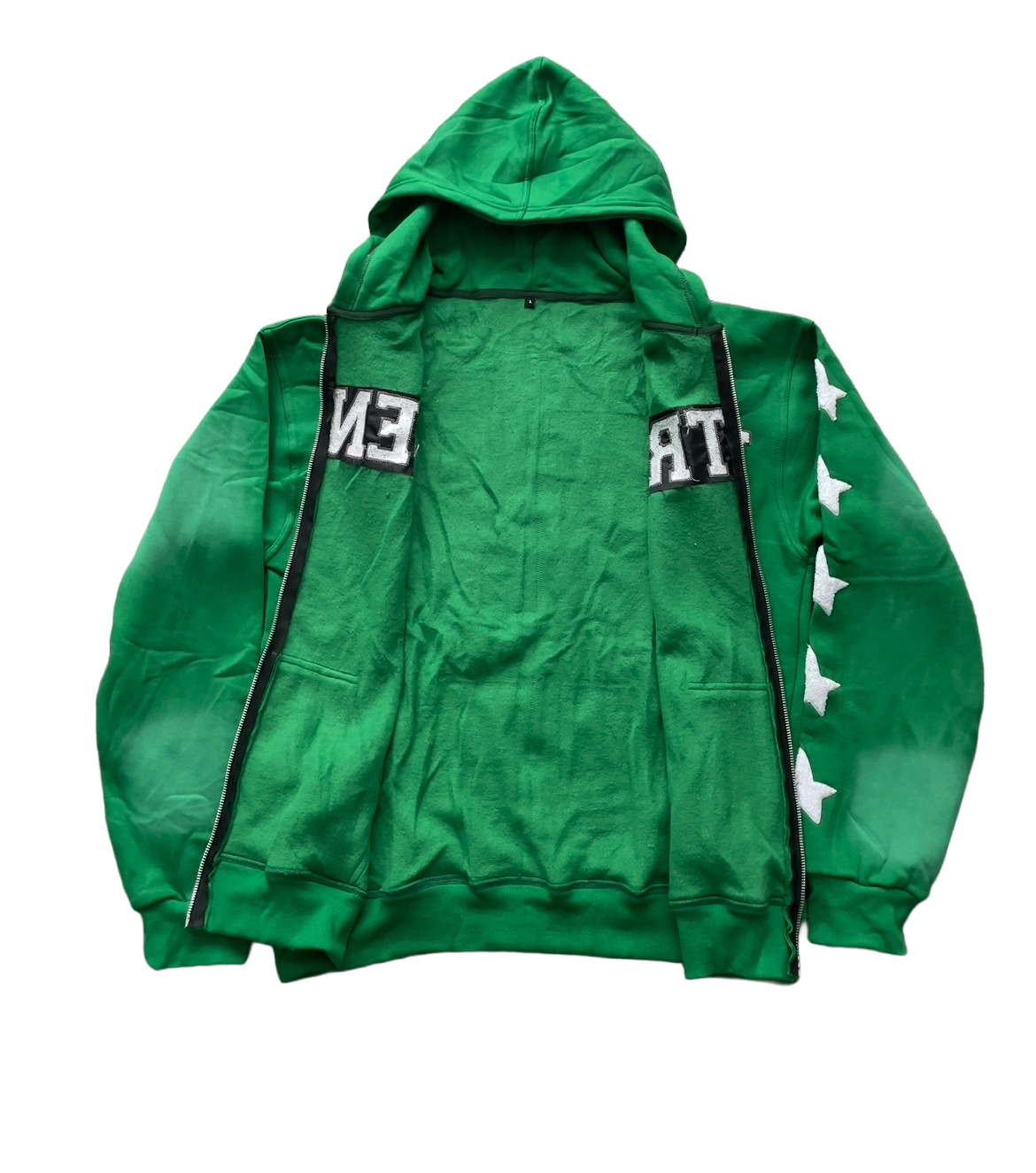 Acentrix Kelly Green zip up hoodie