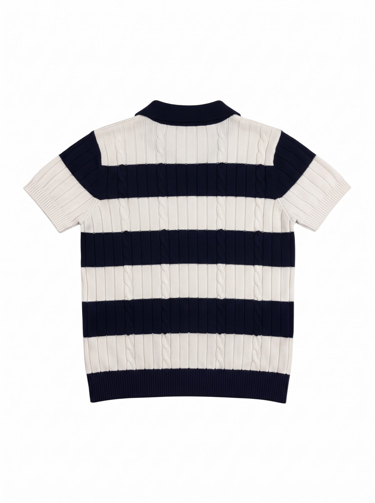 Navy knit polo