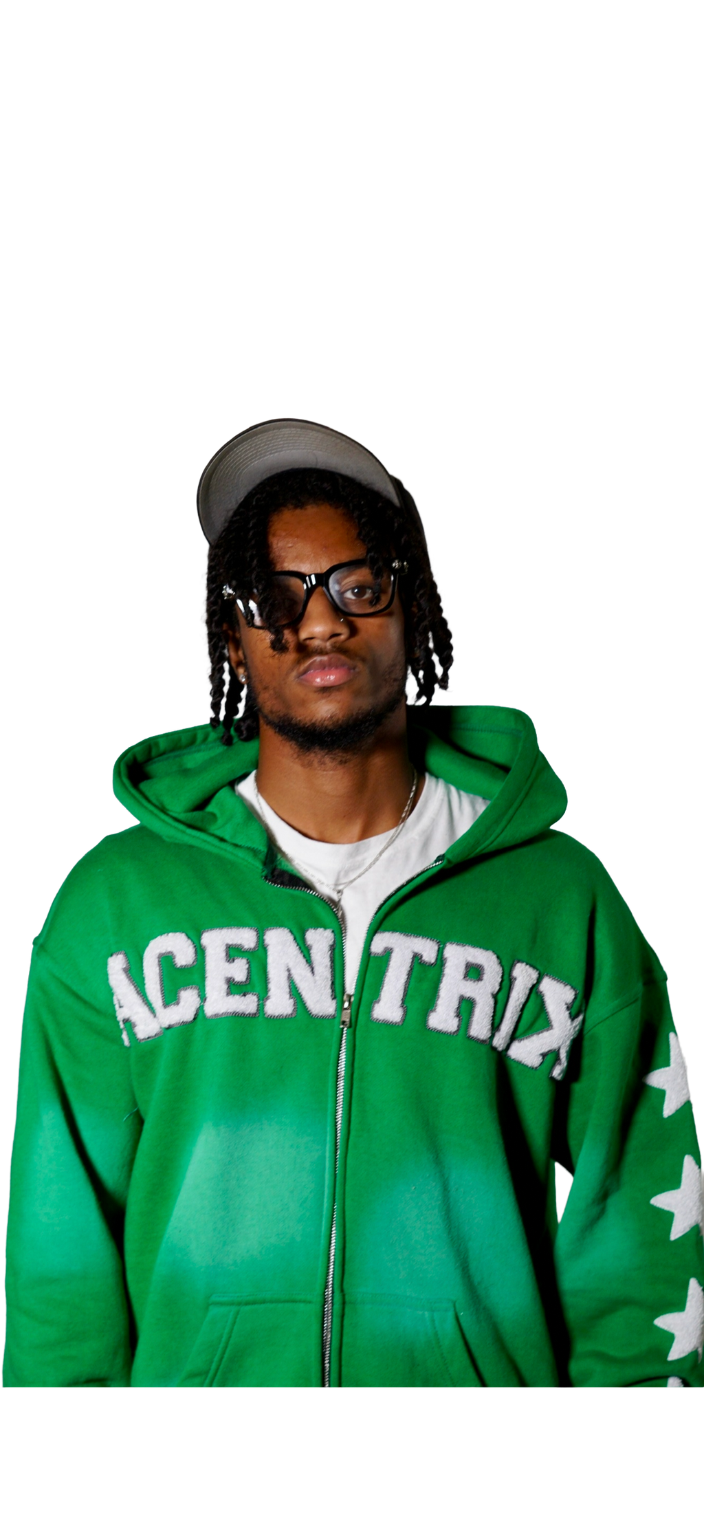 Acentrix Kelly Green zip up hoodie