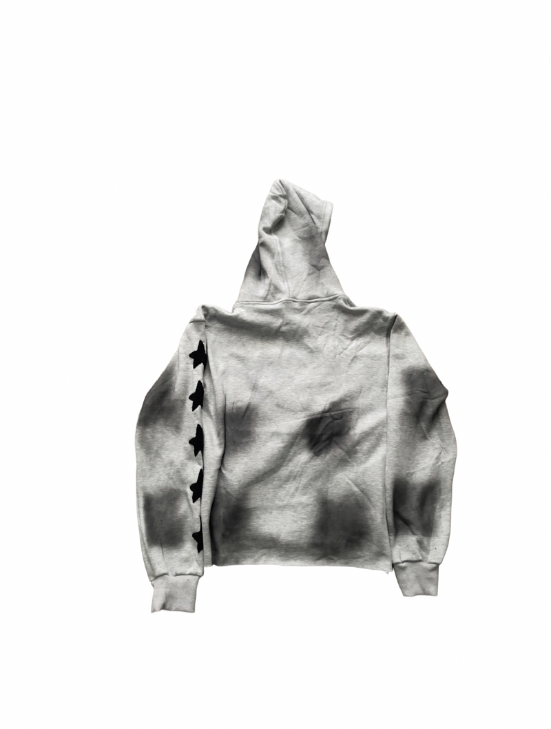 Acentrix Grey and black zip up hoodie