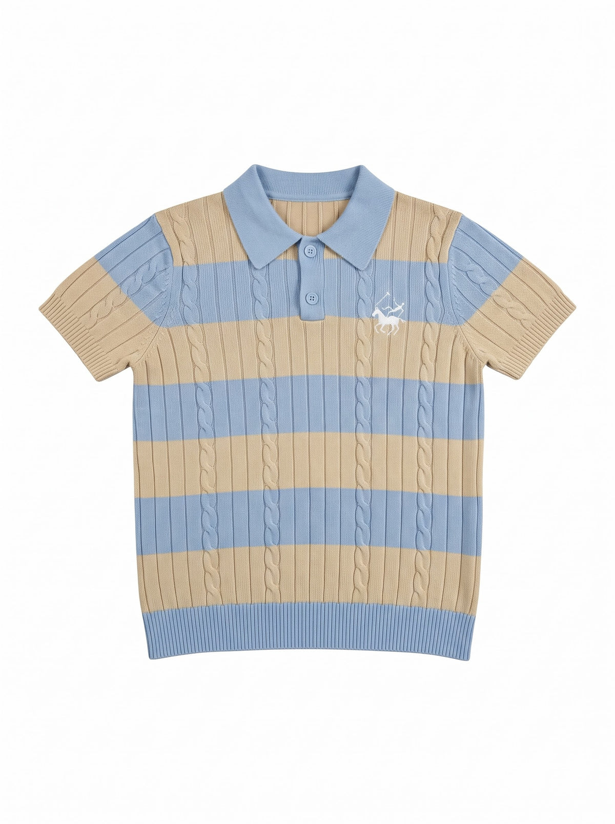 Baby Blue knit polo