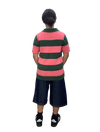 Rugby Pink and Green Knitted polo
