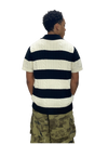 Rugby Black and White Knitted polo