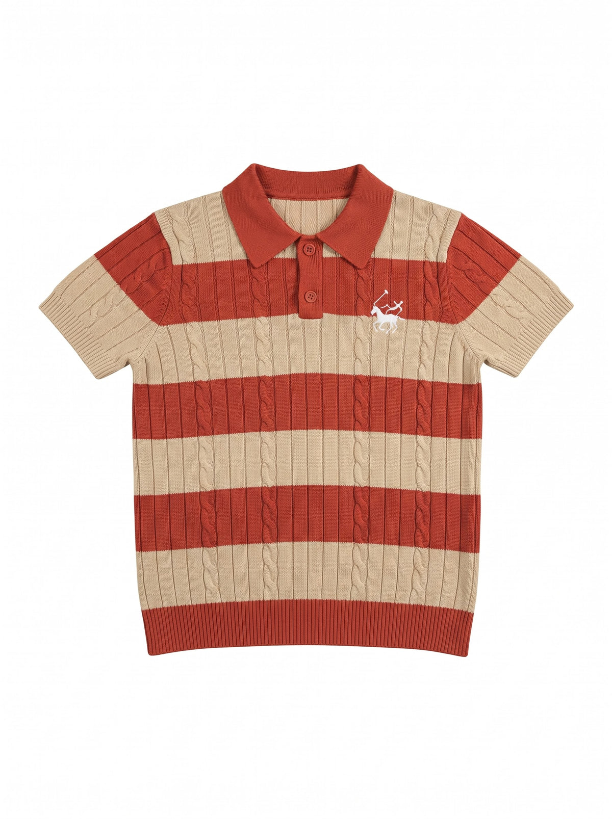 Rust Knit polo