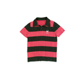 Rugby Pink and Green Knitted polo