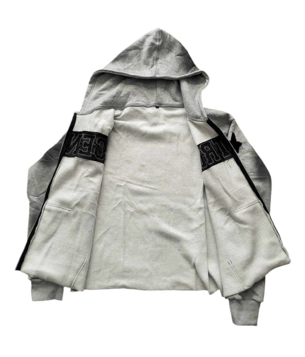 Acentrix Grey and black zip up hoodie