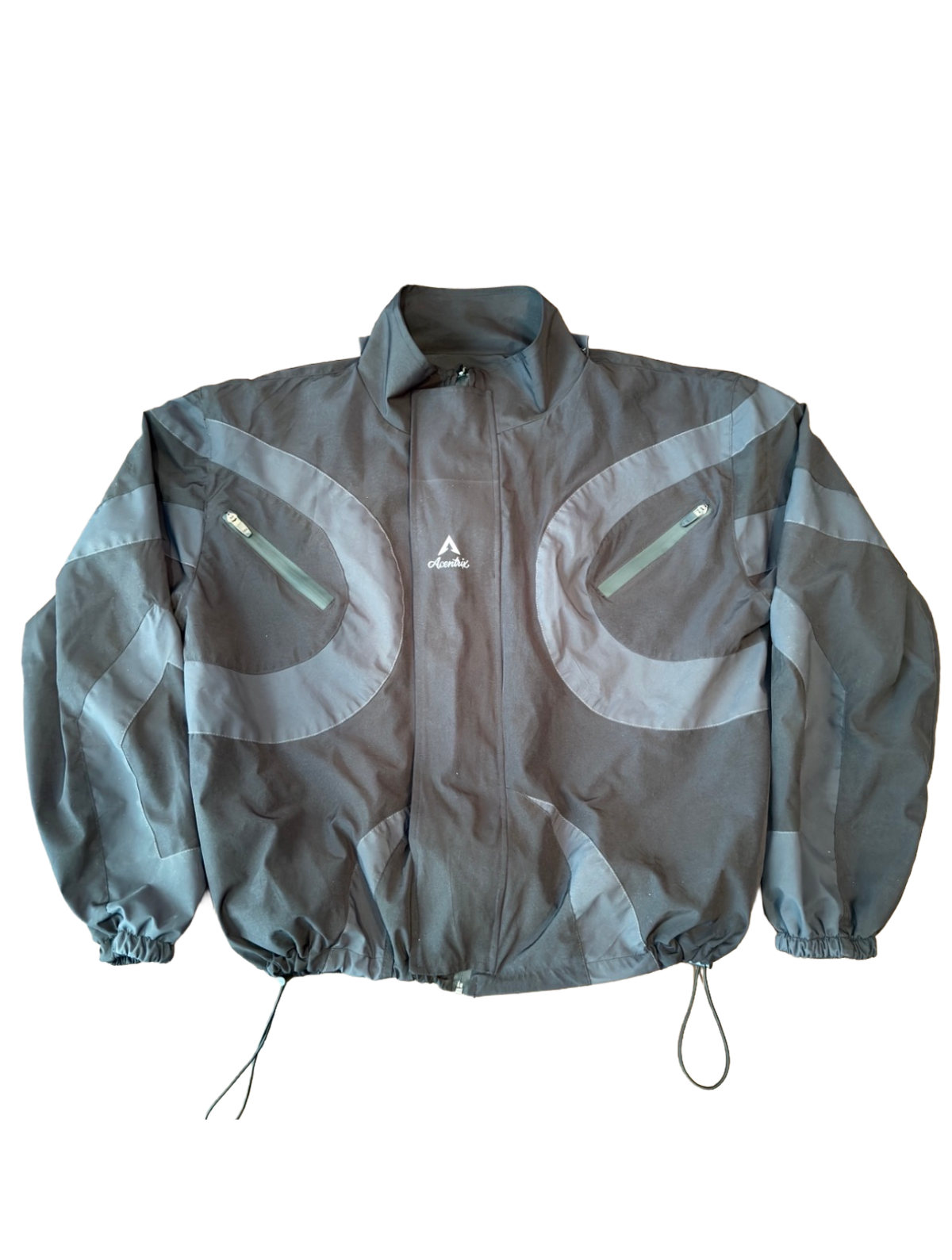 Reversible Black Windbreaker