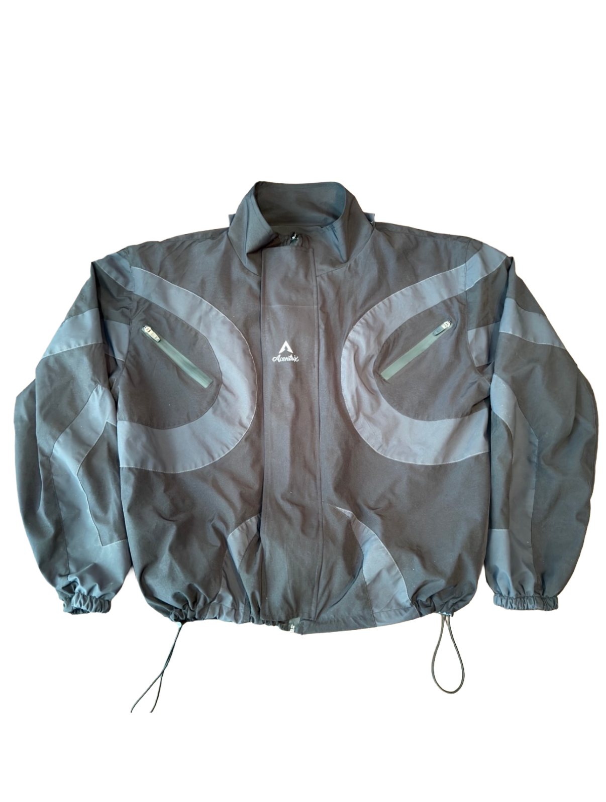 Reversible Black Windbreaker