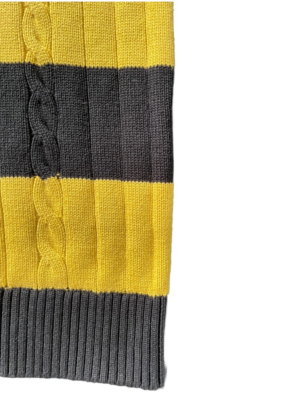 Rugby Black and Yellow Knitted polo
