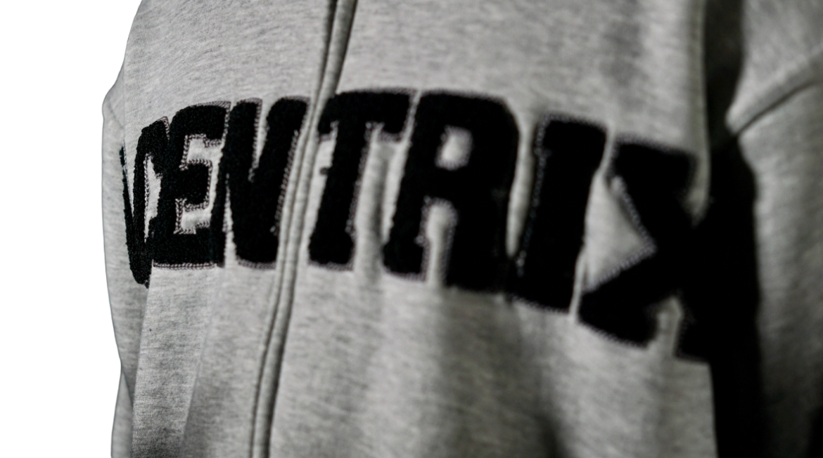 Acentrix Grey and black zip up hoodie