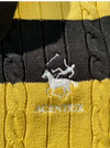 Rugby Black and Yellow Knitted polo