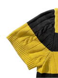 Rugby Black and Yellow Knitted polo