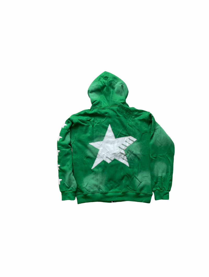 Acentrix Kelly Green zip up hoodie