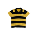 Rugby Black and Yellow Knitted polo