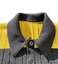 Rugby Black and Yellow Knitted polo