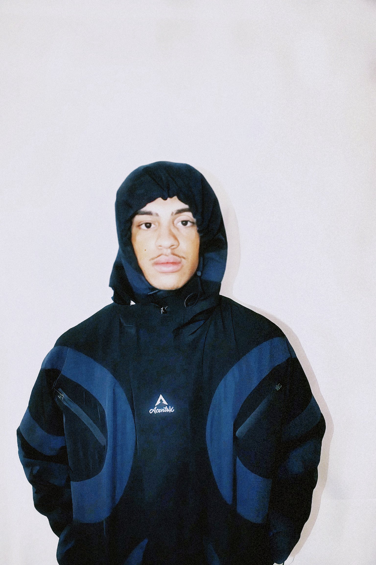 Reversible Black Windbreaker