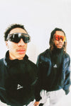 Reversible Black Windbreaker